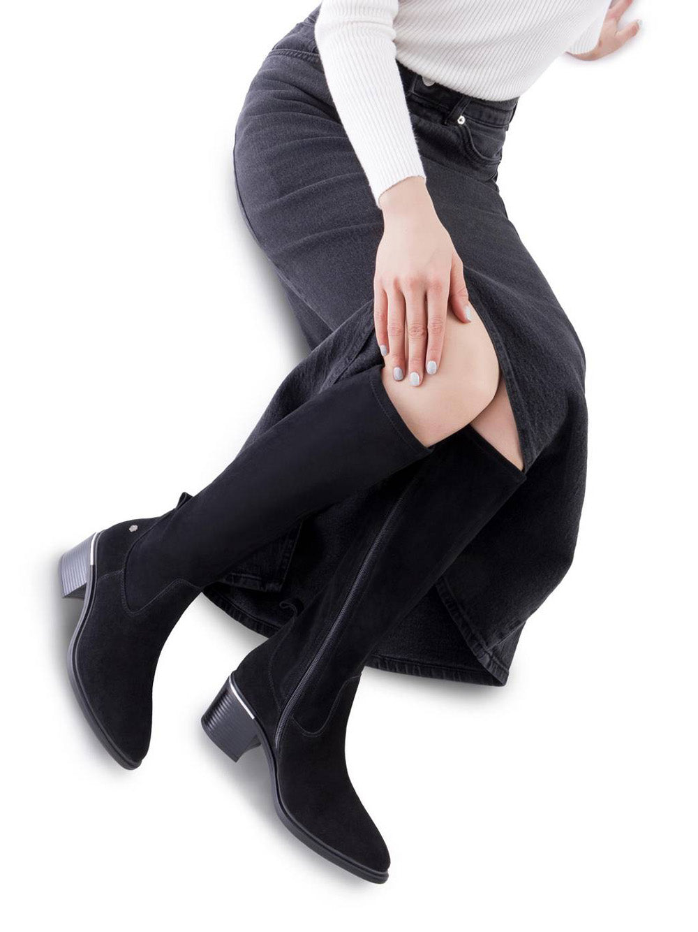 CARMELA Stivali con tacco Donna - modello 162646 Nero