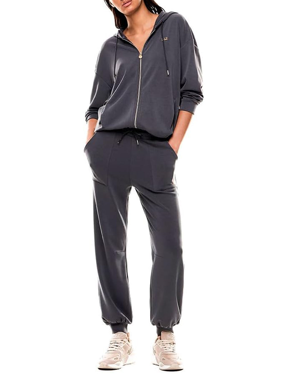 EA7 Felpa Donna - modello 7W000192AF12643 Grigio