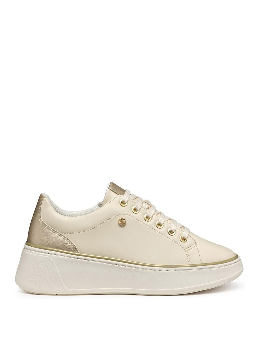 GEOX Sneakers platform Donna - modello D55YHA 054AJ Beige
