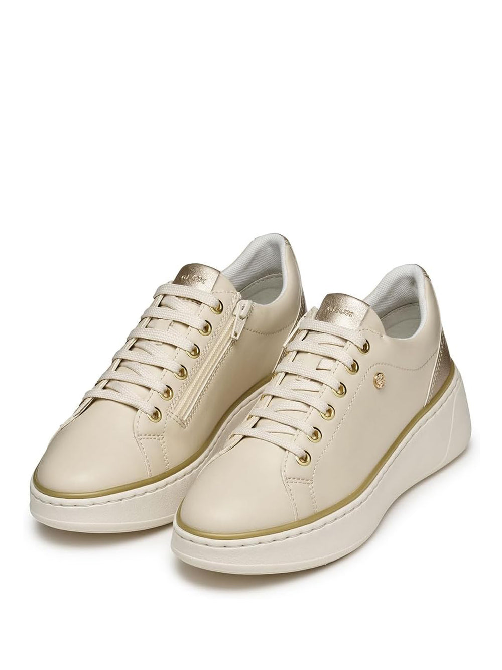 GEOX Sneakers platform Donna - modello D55YHA 054AJ Beige