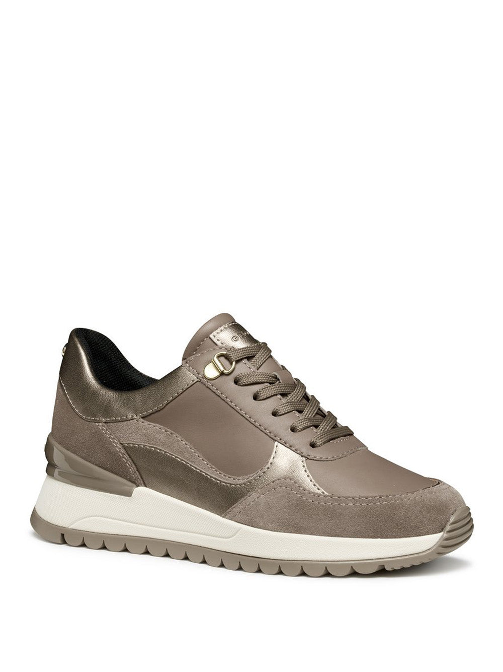 GEOX Sneakers con zeppa Donna - Taupe modello D5600A 8522 Marrone