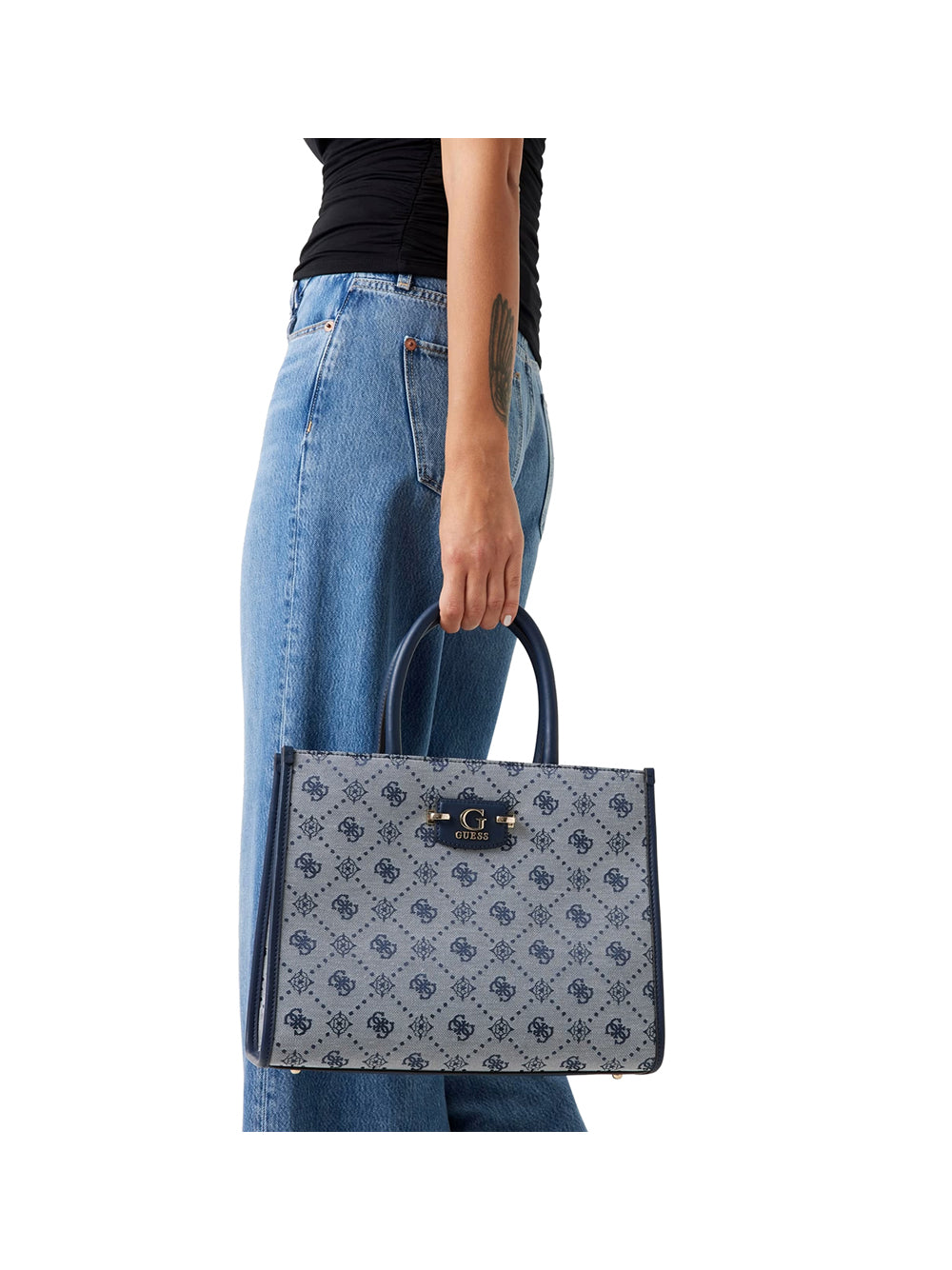 GUESS Borsa Shopping logato Donna - modello HWJP9654220 Blu