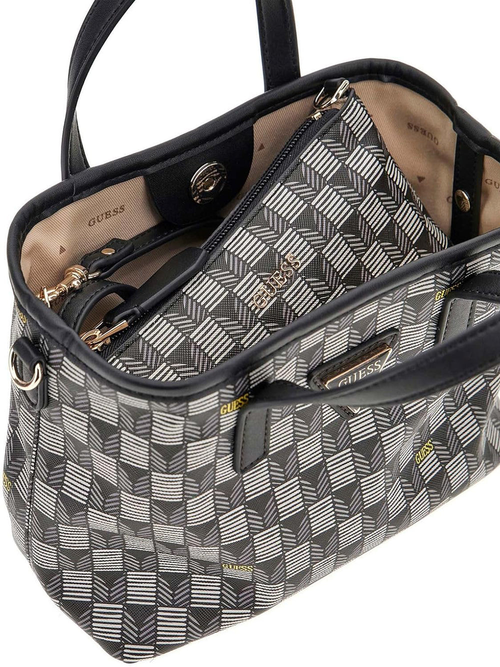 GUESS Borsa a Tracolla Donna - modello HWJT8681750 Nero