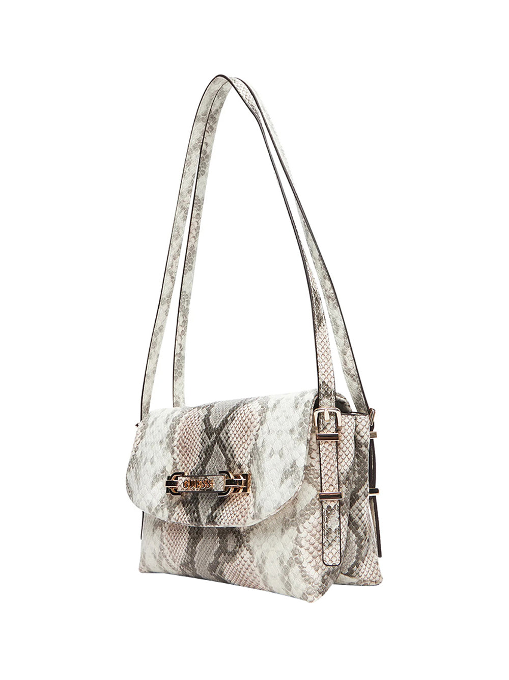 GUESS Borsa a Spalla Donna - Pitone modello HWKG9644190 Multicolore
