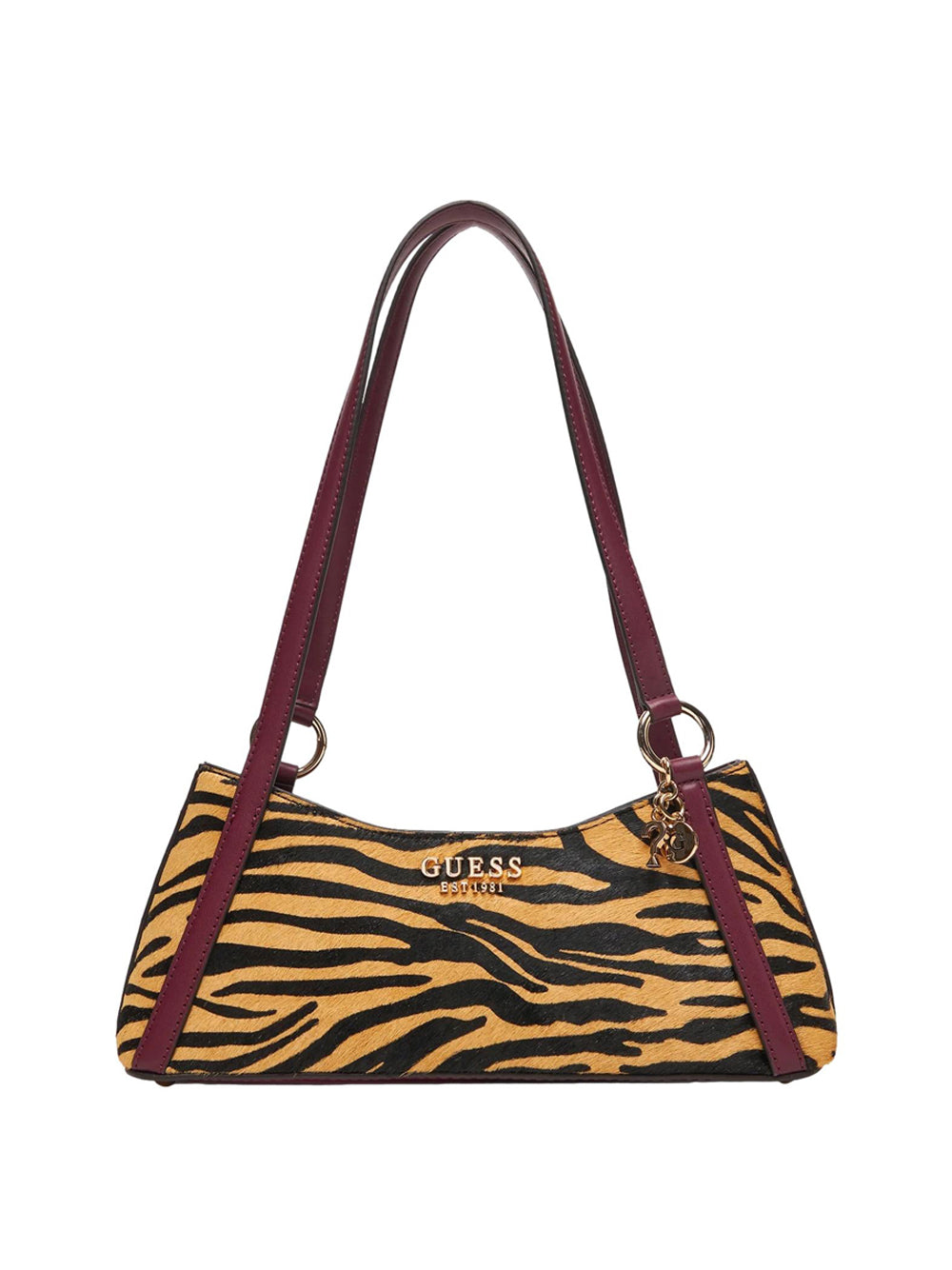 GUESS Borsa a Spalla Donna - Tigre modello HWZG7529180 Multicolore