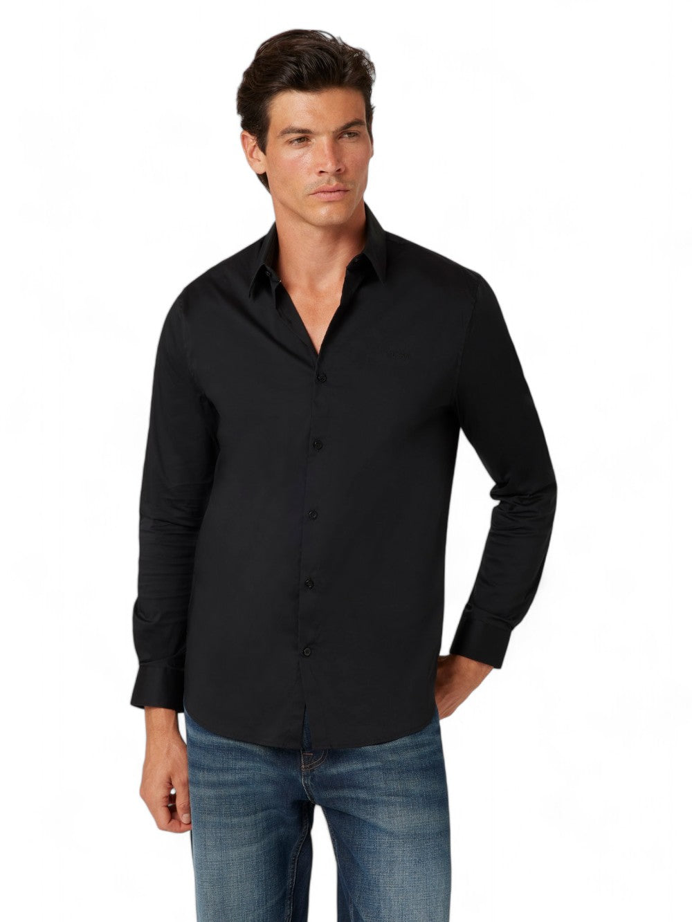 GUESS Camicia Uomo - modello M1YH20W7ZK1 Nero