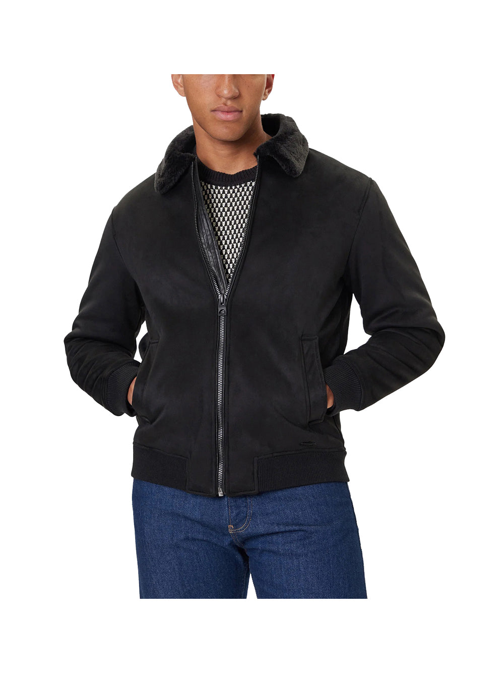 GUESS Giubbino Uomo - modello M5BL43W2302 Nero