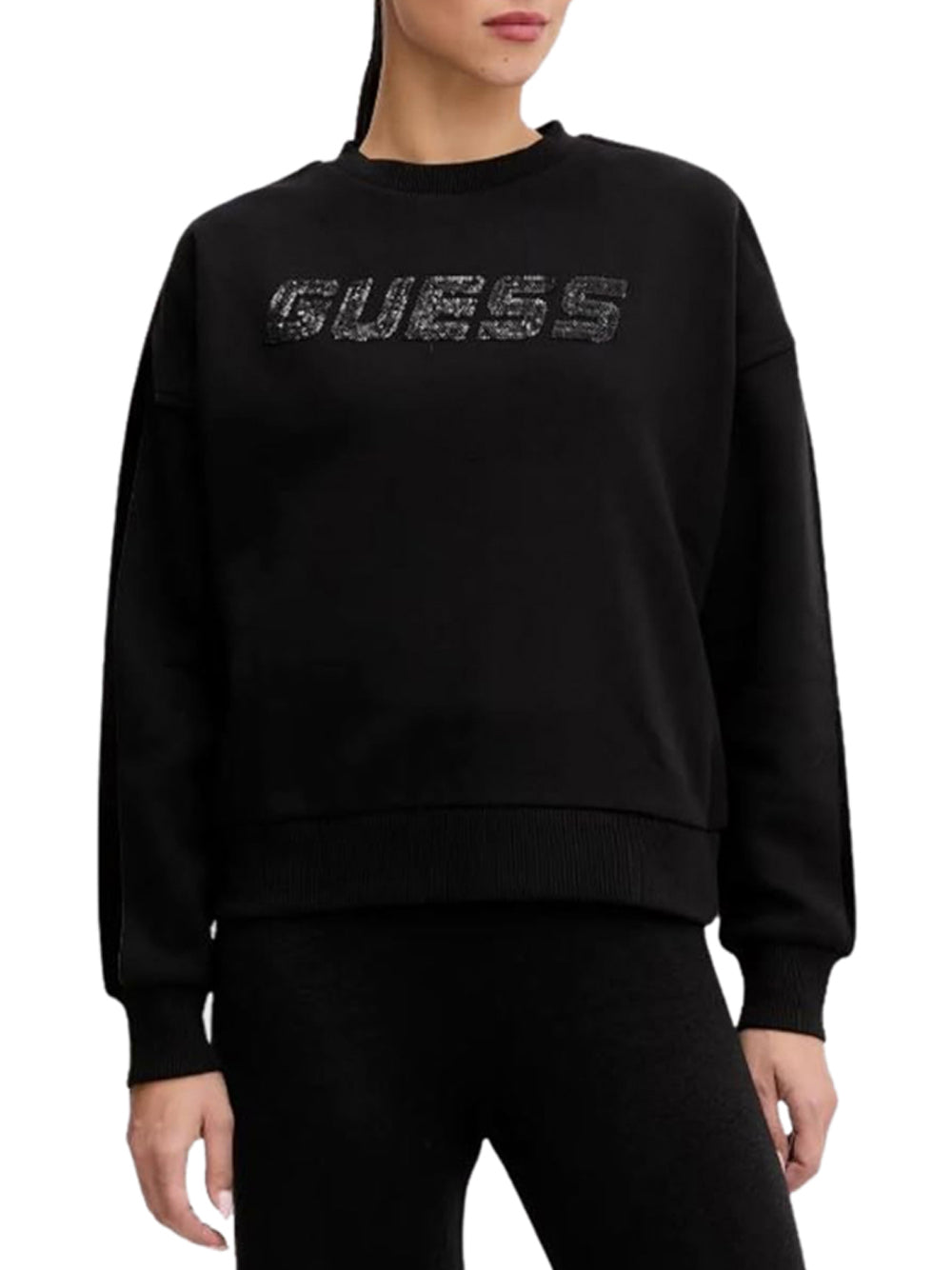 GUESS Felpa Donna - modello V5BQ10KB681 Nero
