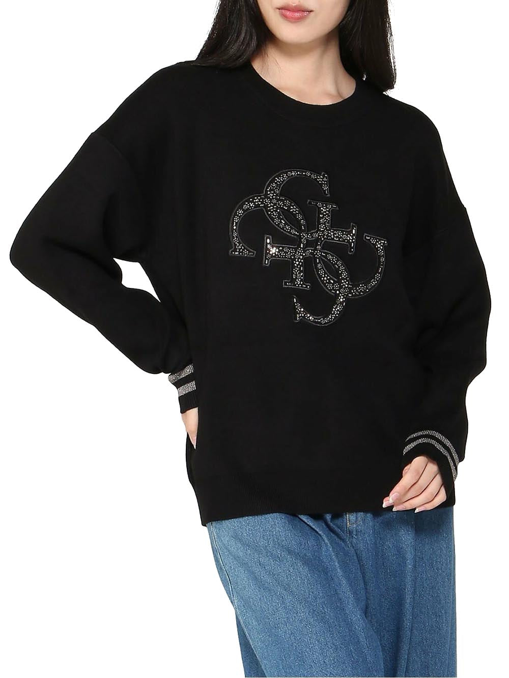 GUESS Maglione Donna - modello W5BR42Z26I2 Nero