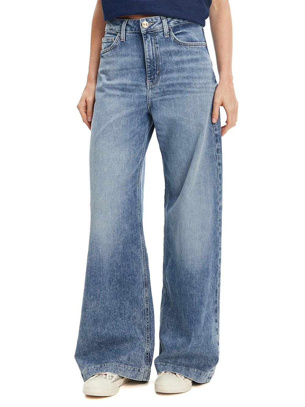 GUESS Jeans Wide Leg Fit Donna - Jeans modello W5YA1CD5QP2 Blu