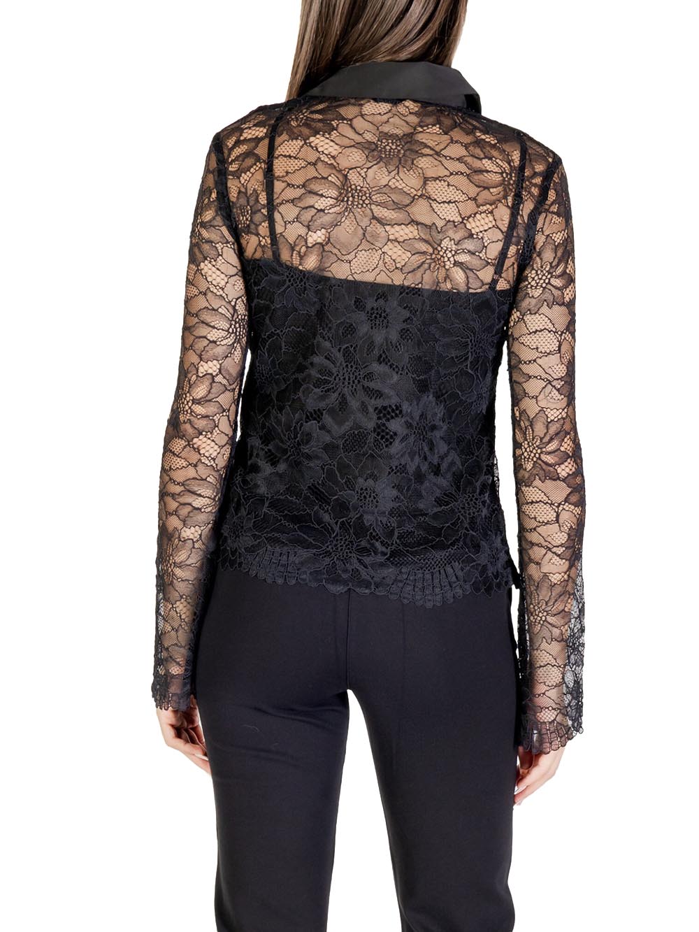 GUESS Camicia Donna - modello W5YH58WHDY0 Nero