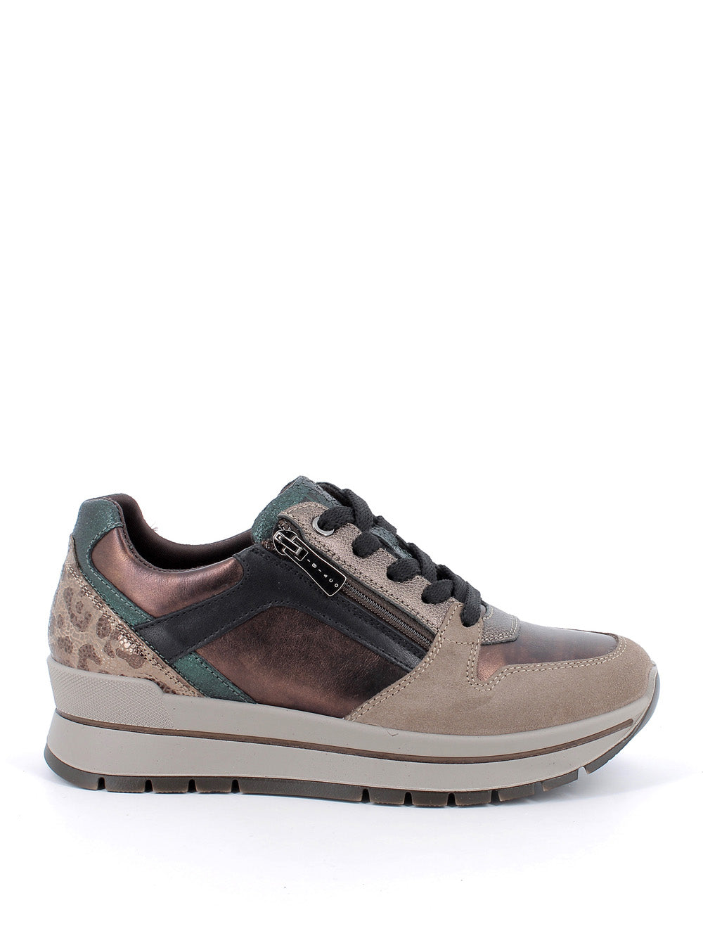 IGI&CO Sneakers con zip Donna - modello 8676177 Marrone