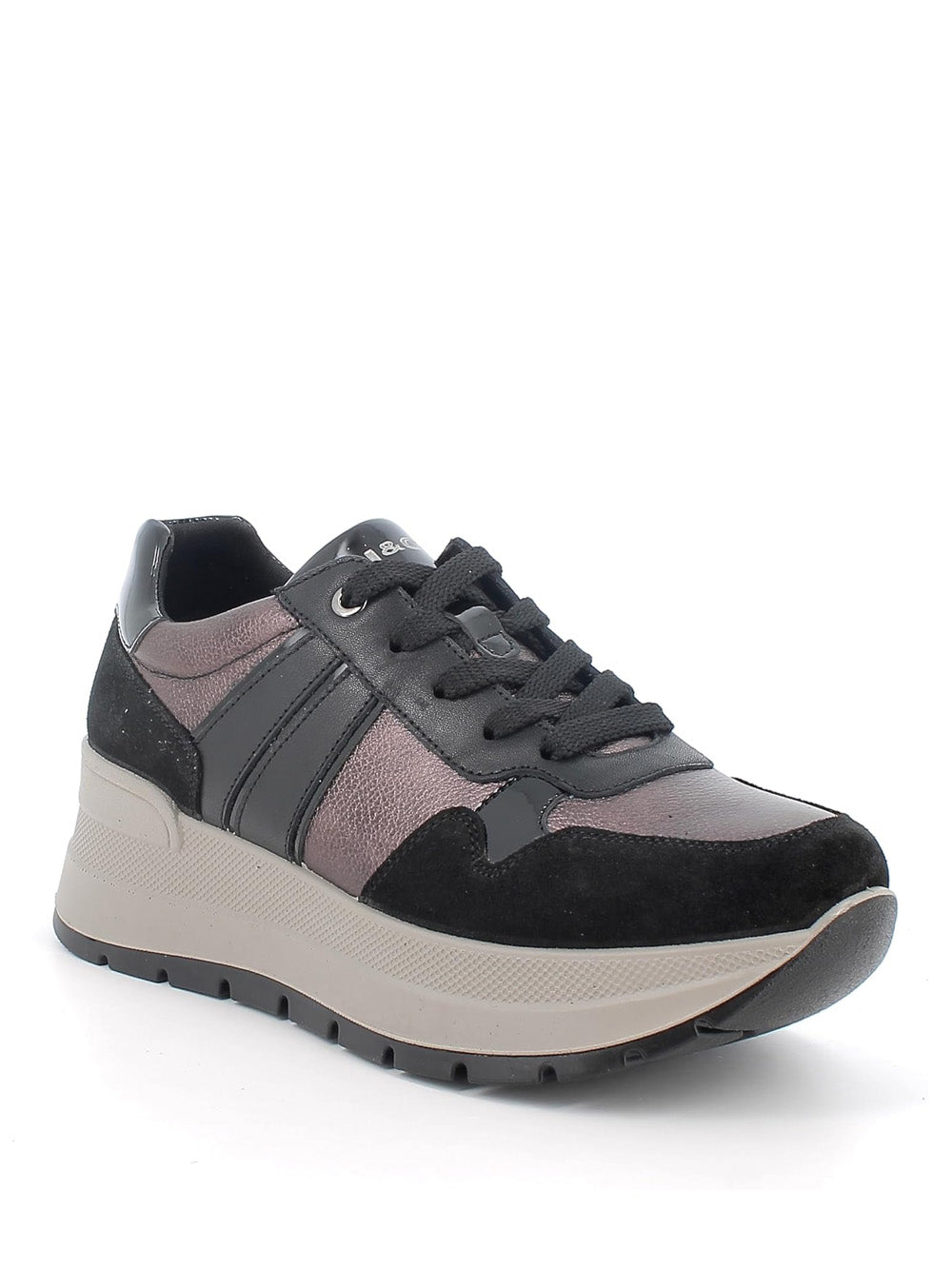 IGI&CO Sneakers con zeppa Donna - modello 8677800 Nero