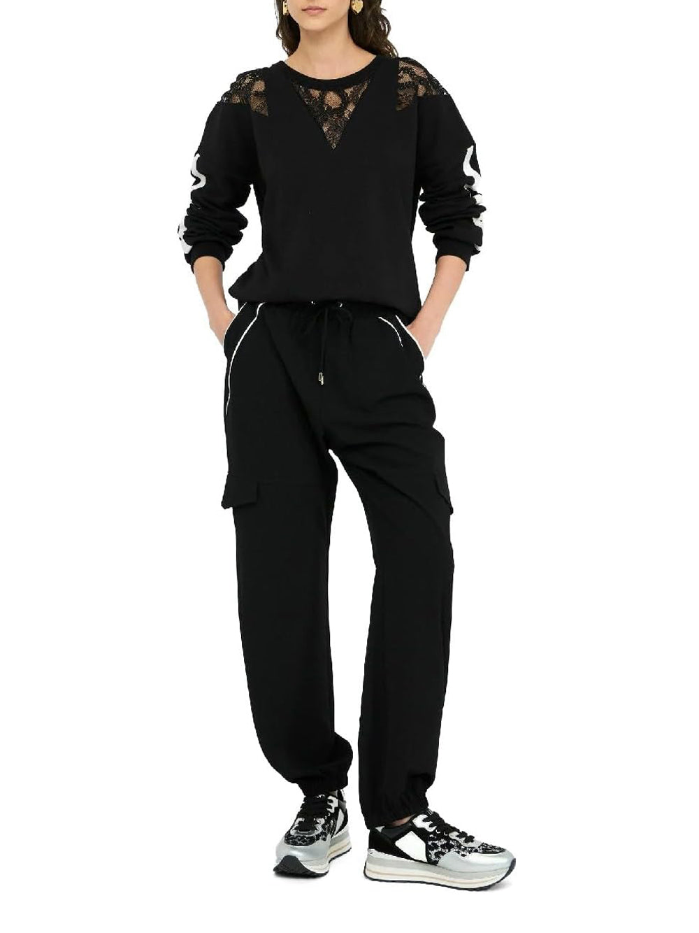 LIU.JO Felpa Donna - modello TF5008J4523 Nero