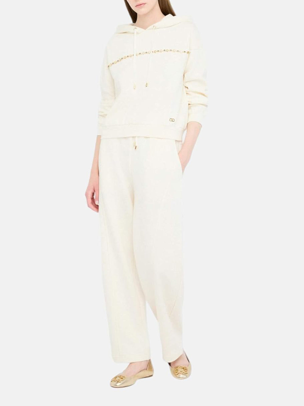 LIU.JO Pantalone Donna - modello TF5291FS321 Bianco