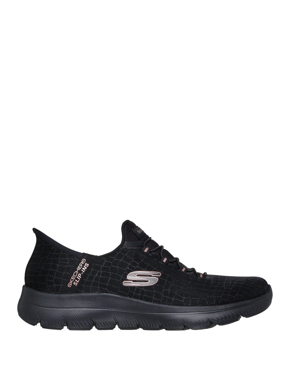 SKECHERS Sneakers slip-in Donna - modello 150128 Nero