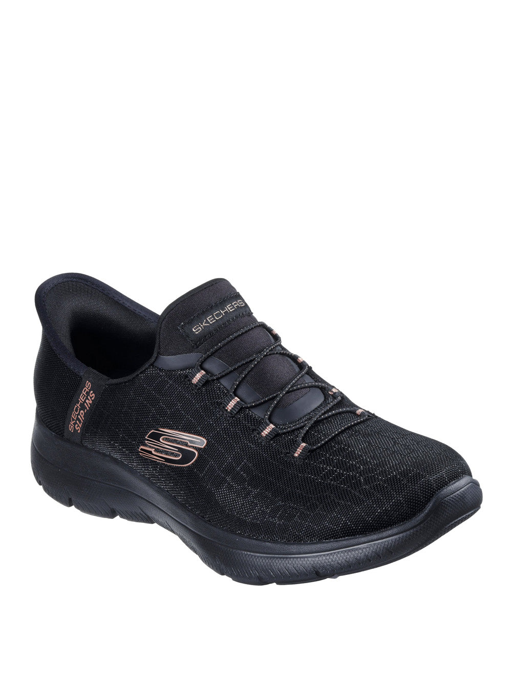 SKECHERS Sneakers slip-in Donna - modello 150128 Nero