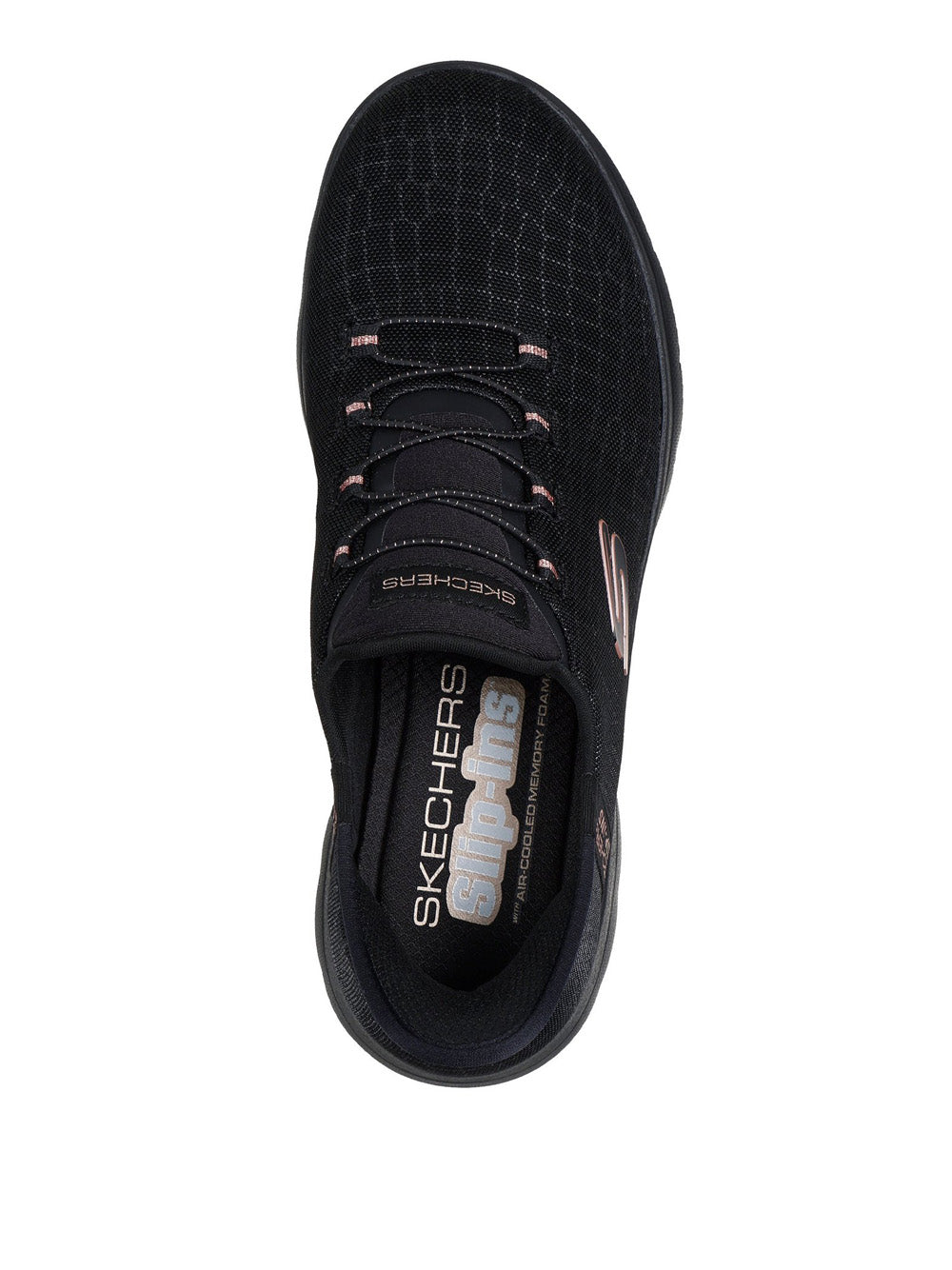 SKECHERS Sneakers slip-in Donna - modello 150128 Nero