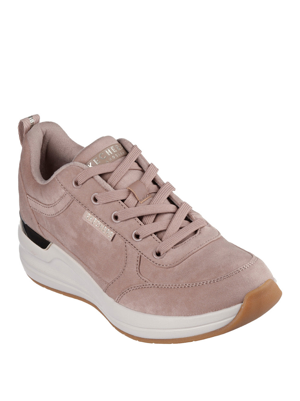 SKECHERS Sneakers con zeppa Donna - Taupe modello 177349 Marrone