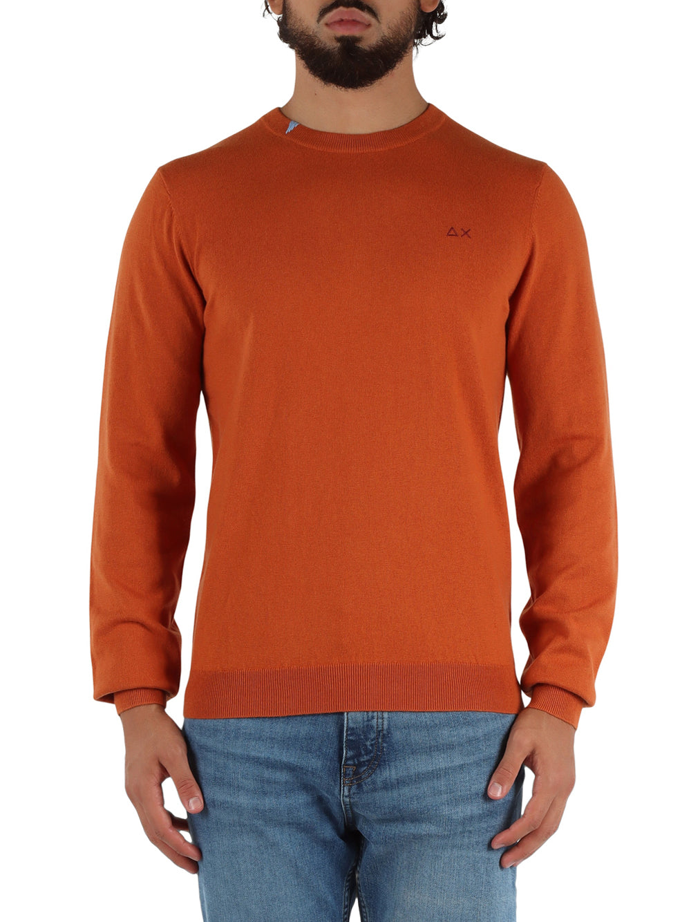 SUN68 Maglione Uomo - modello K45101 Arancione