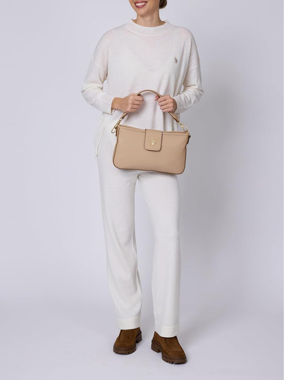 U.S. POLO ASSN. Borsa a Tracolla Donna - modello BEUSS6366WVP Grigio