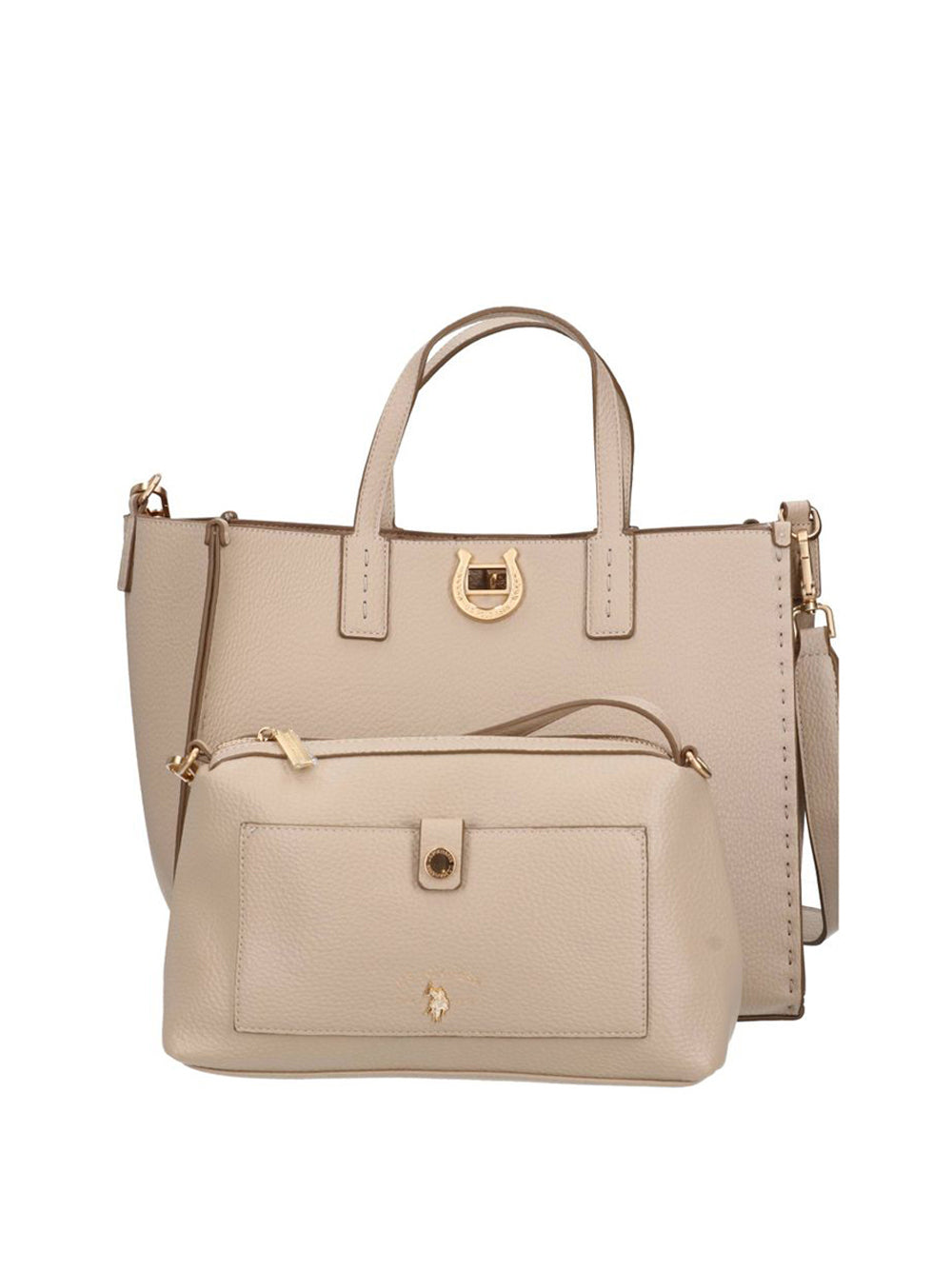 U.S. POLO ASSN. Borsa a Spalla Donna - modello BIU0M8869WVP Beige