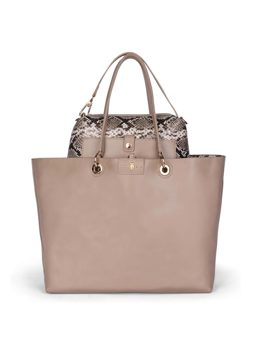 U.S. POLO ASSN. Borsa Shopping Donna - Taupe modello BIU4A8904WVP Marrone