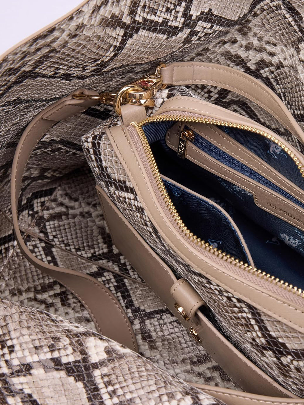 U.S. POLO ASSN. Borsa Shopping Donna - Taupe modello BIU4A8904WVP Marrone