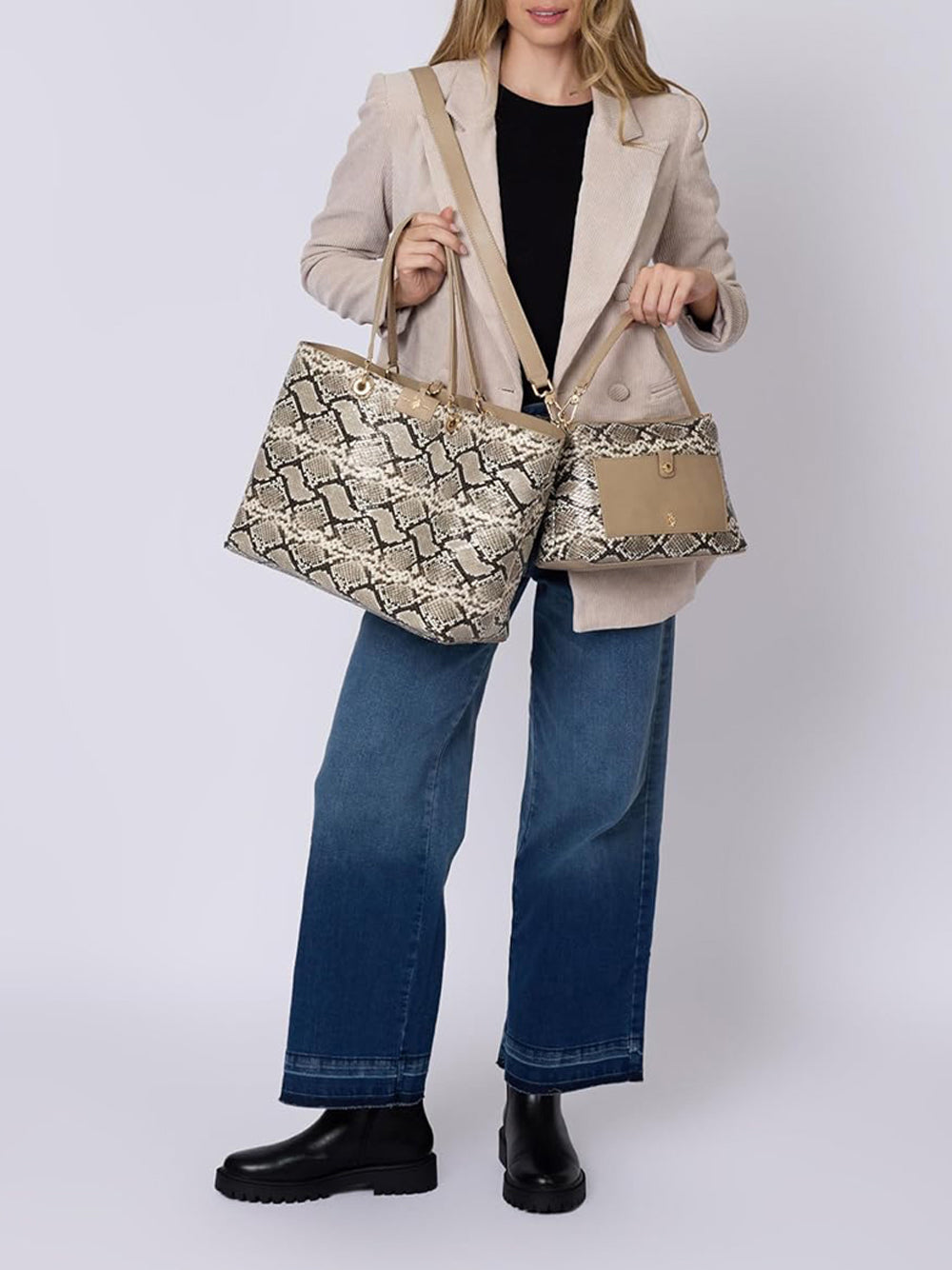 U.S. POLO ASSN. Borsa Shopping Donna - Taupe modello BIU4A8904WVP Marrone