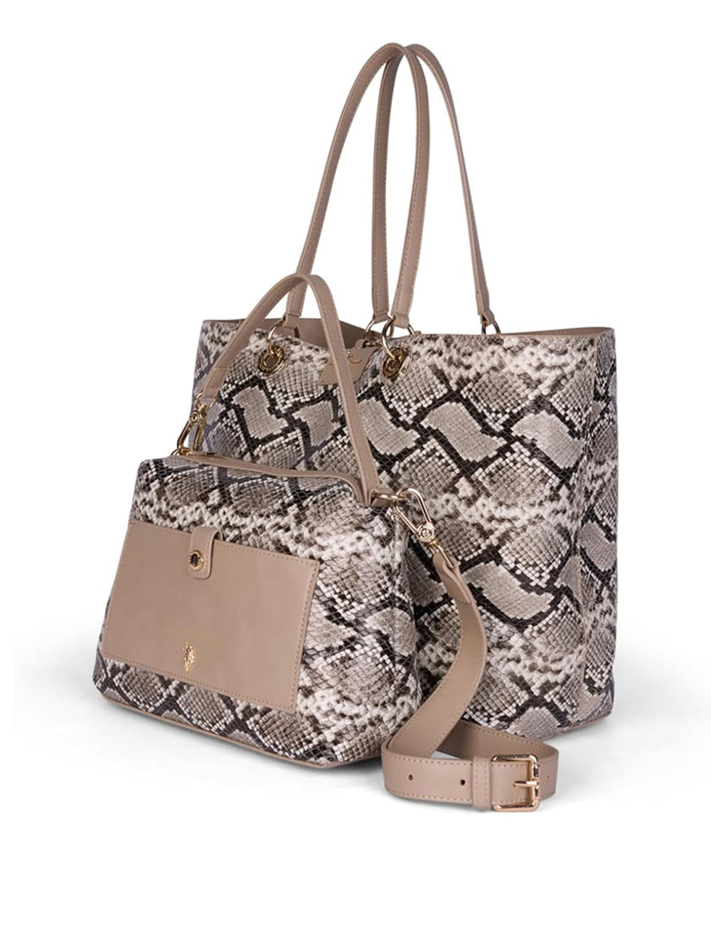 U.S. POLO ASSN. Borsa Shopping Donna - Taupe modello BIU4A8904WVP Marrone