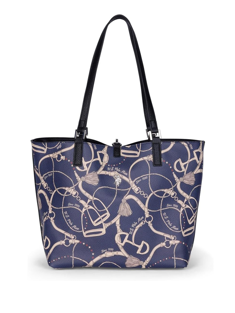 U.S. POLO ASSN. Borsa Shopping Donna - modello BIURR8907WVP Nero