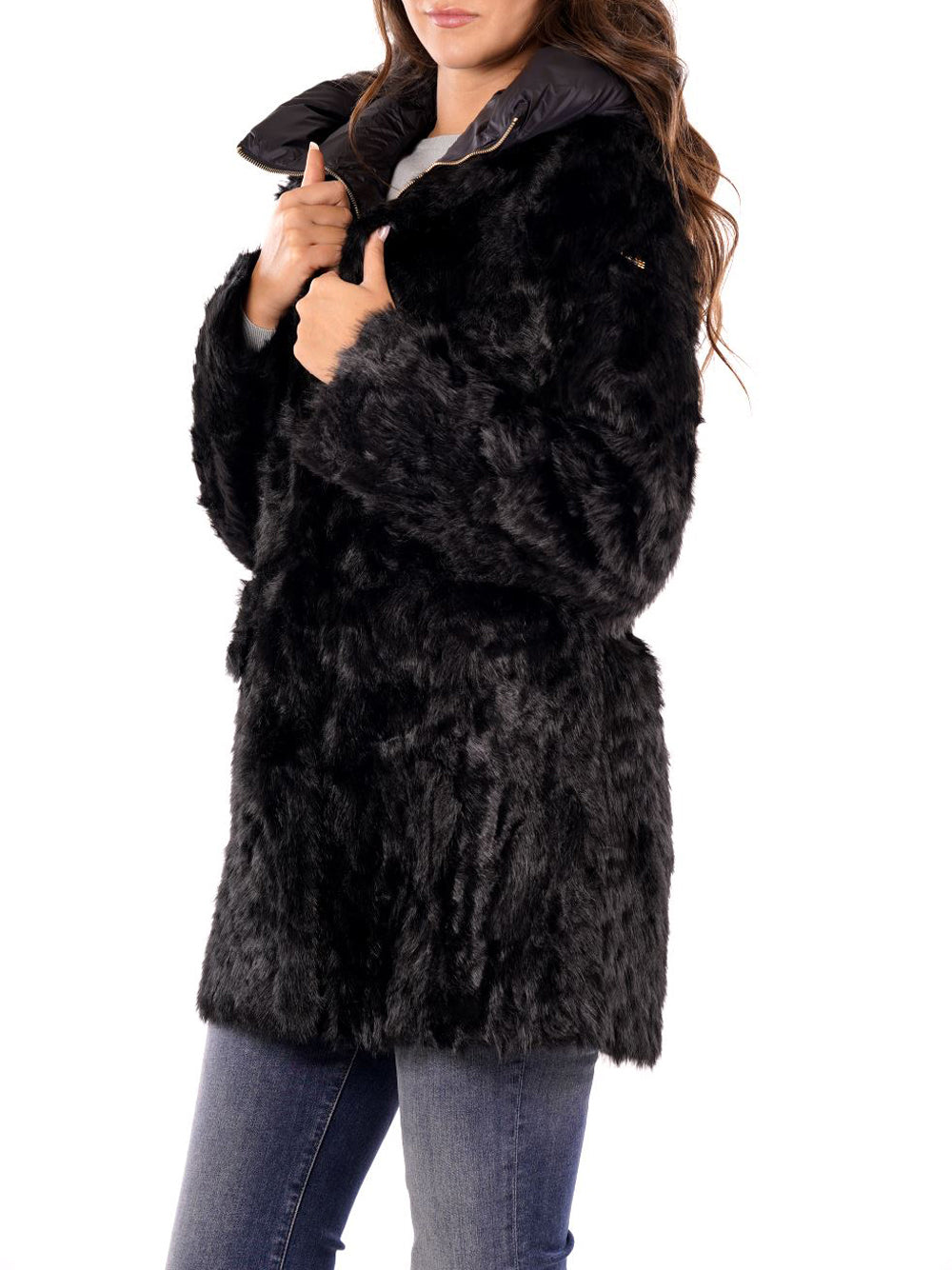 YES ZEE Cappotto Donna - modello O060KL00 Nero