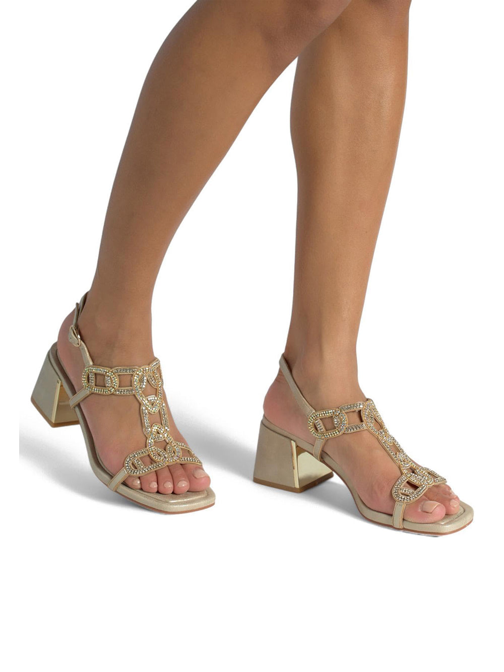 ALMA EN PENA Sandali con tacco Donna - modello 50941 Oro