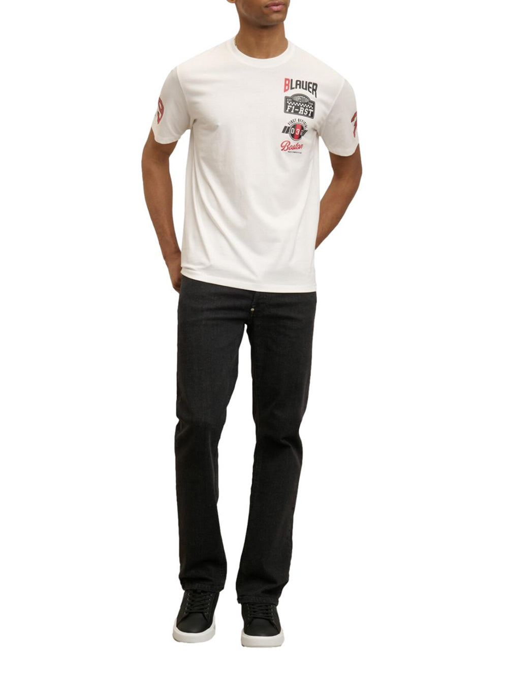 BLAUER T-shirt Uomo - modello 25SBLUH02150 Bianco