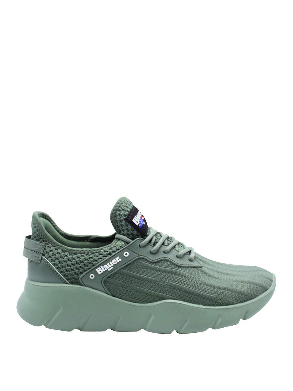 BLAUER Sneakers plantare estraibile Uomo - modello S5HULETT01/KNI Verde