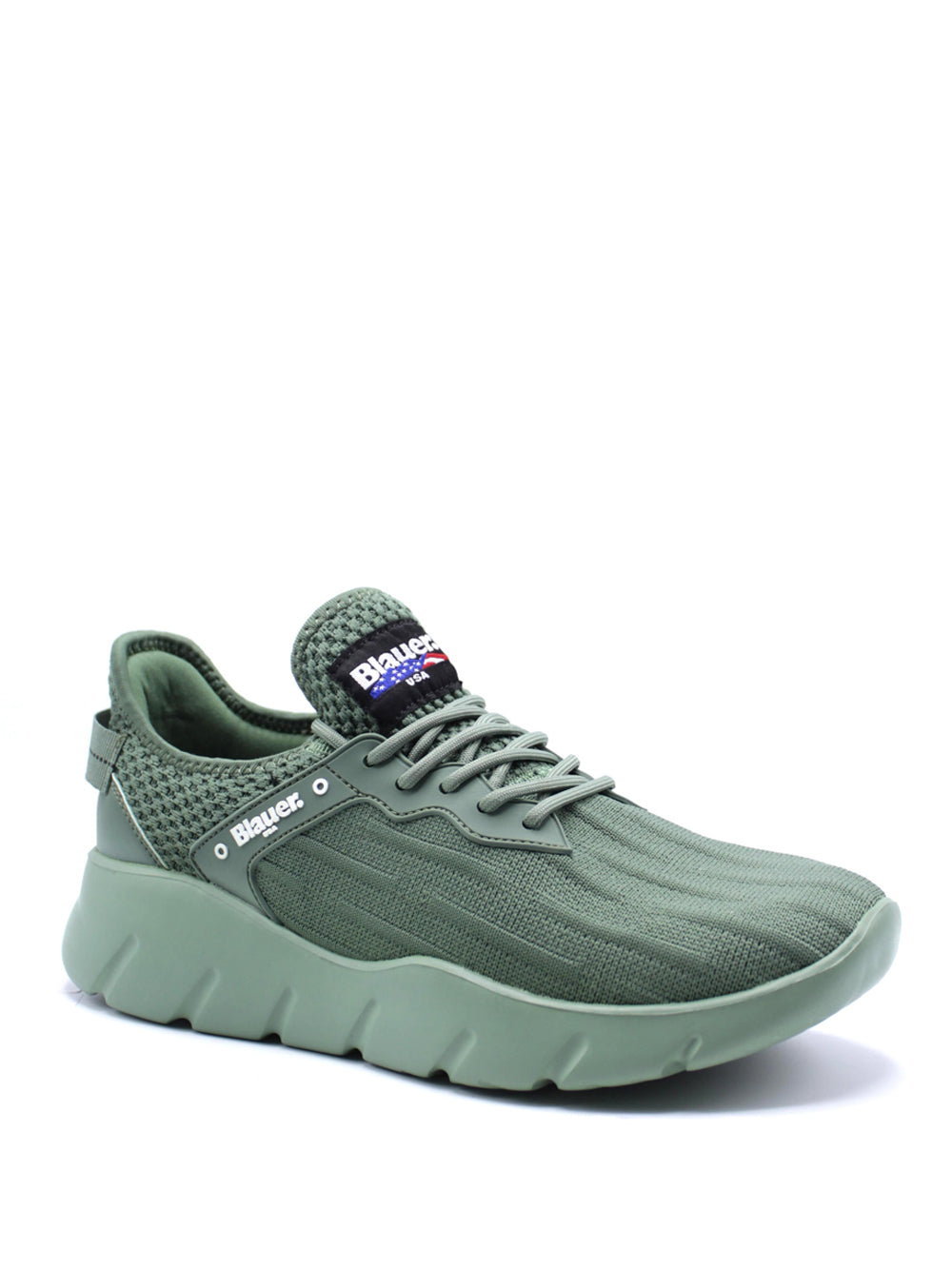 BLAUER Sneakers plantare estraibile Uomo - modello S5HULETT01/KNI Verde