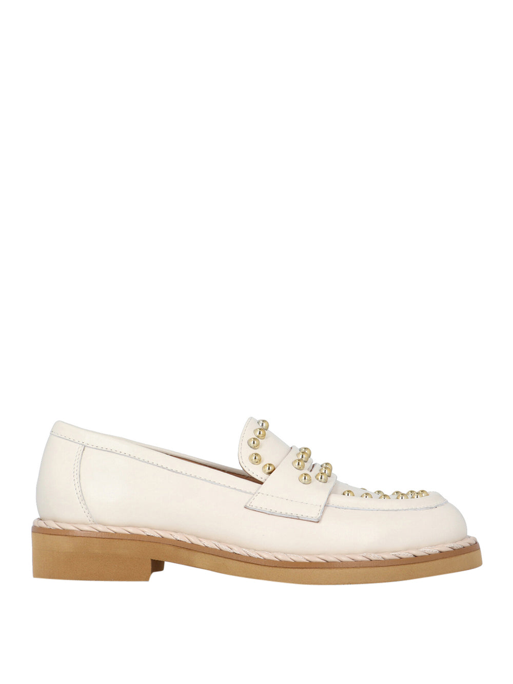 BRUNO PREMI Mocassini con borchie Donna - modello 1402 Bianco