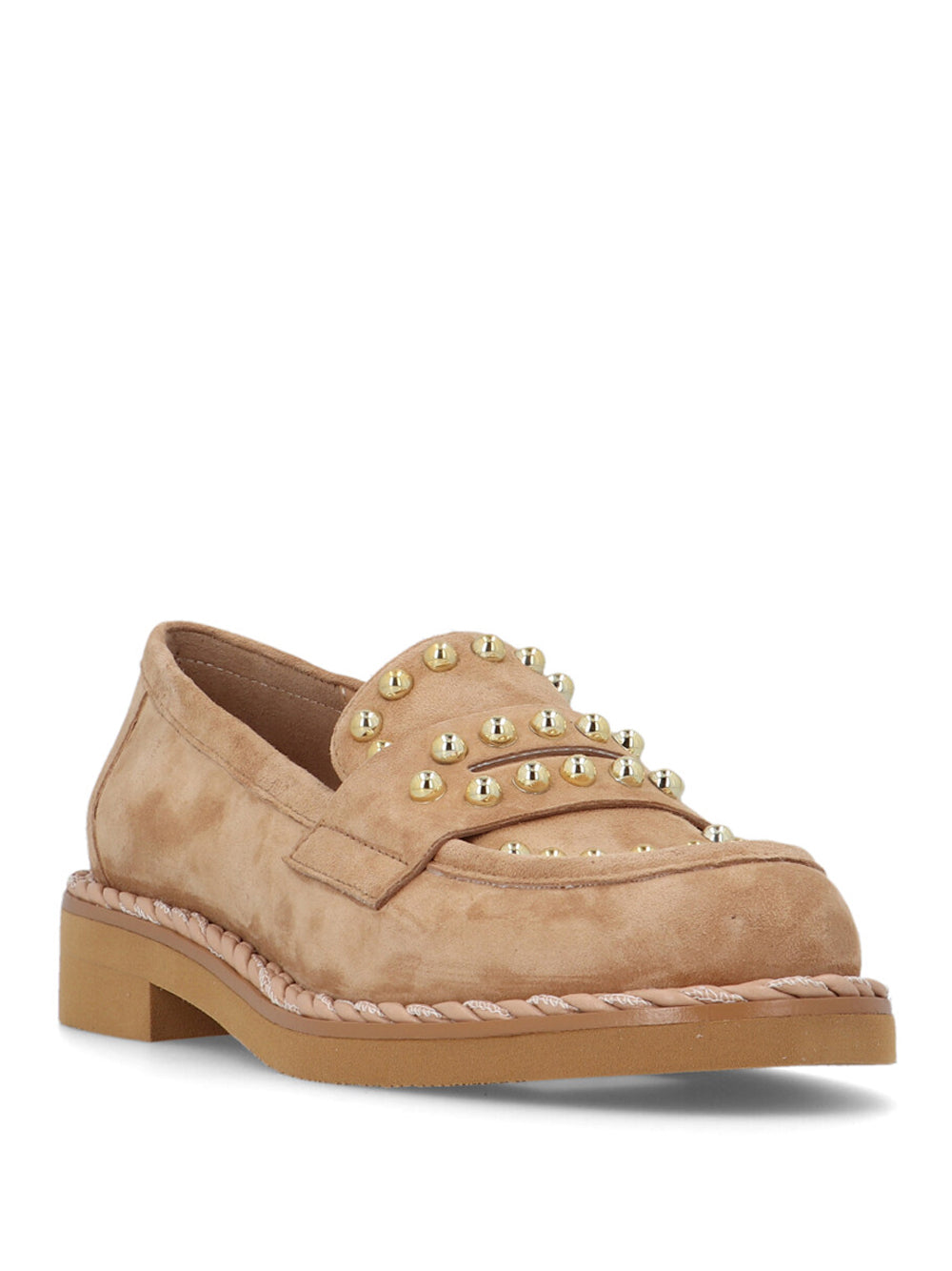 BRUNO PREMI Mocassini con borchie Donna - Camel modello 1402 Giallo