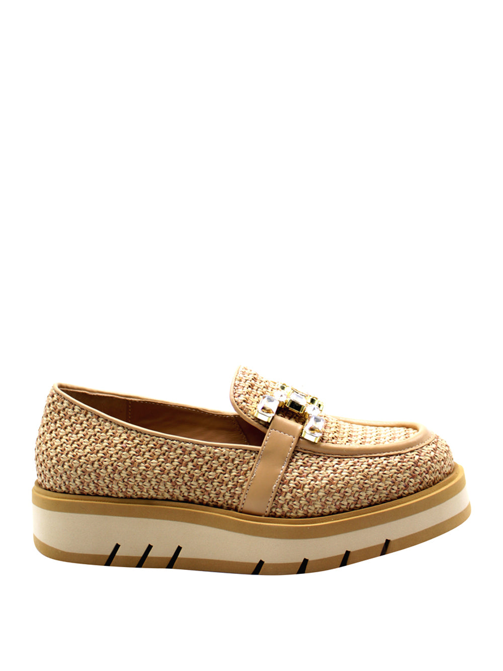 BRUNO PREMI Mocassini platform Donna - modello 1603 Beige