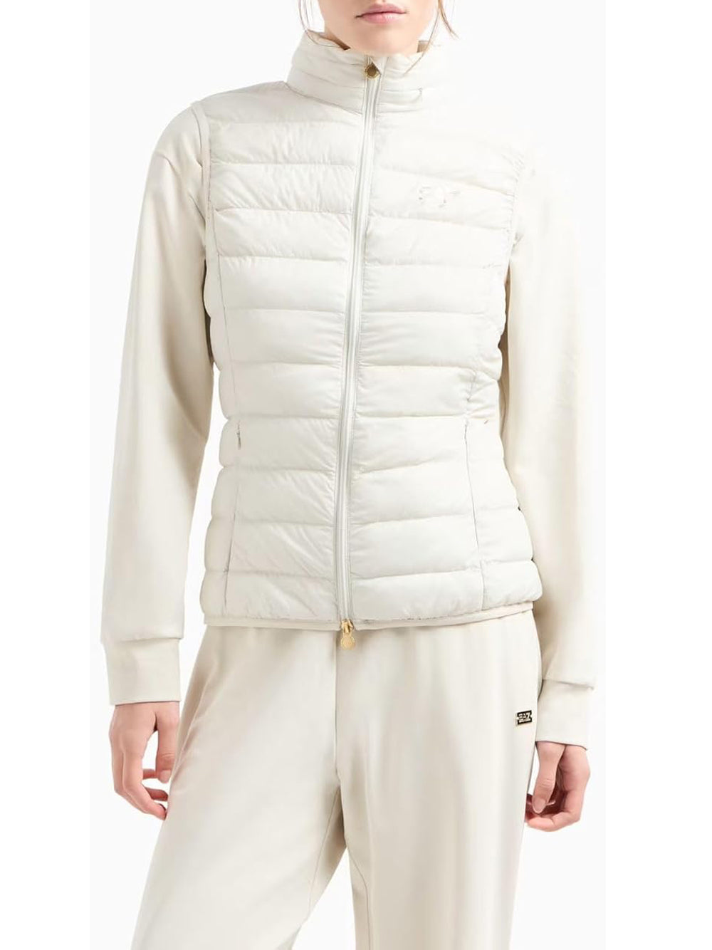EA7 Giubbino Smanicato Donna - modello 7W000087AF12477 Bianco