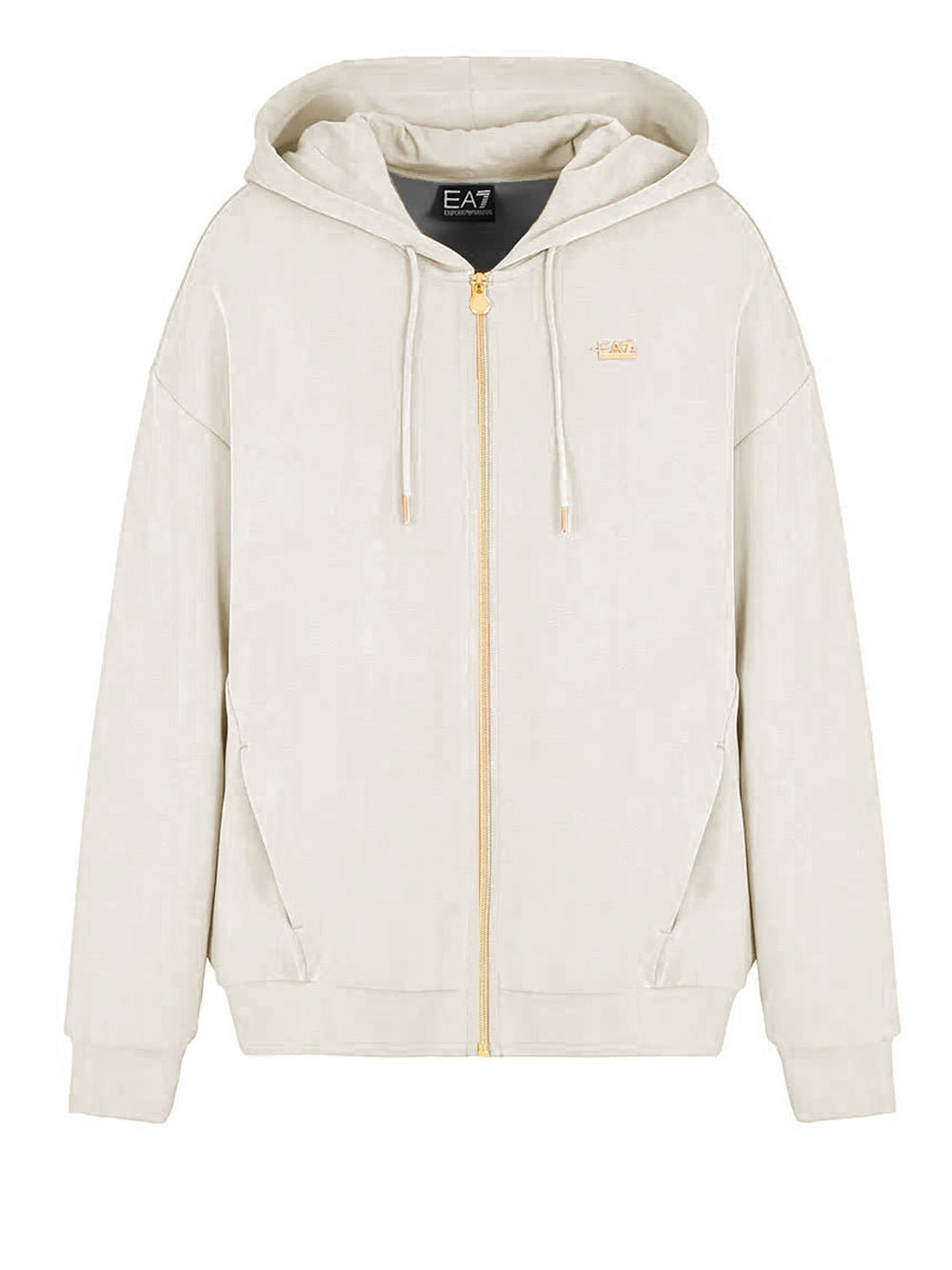 EA7 Felpa con zip Donna - modello 7W000192AF12643 Argento