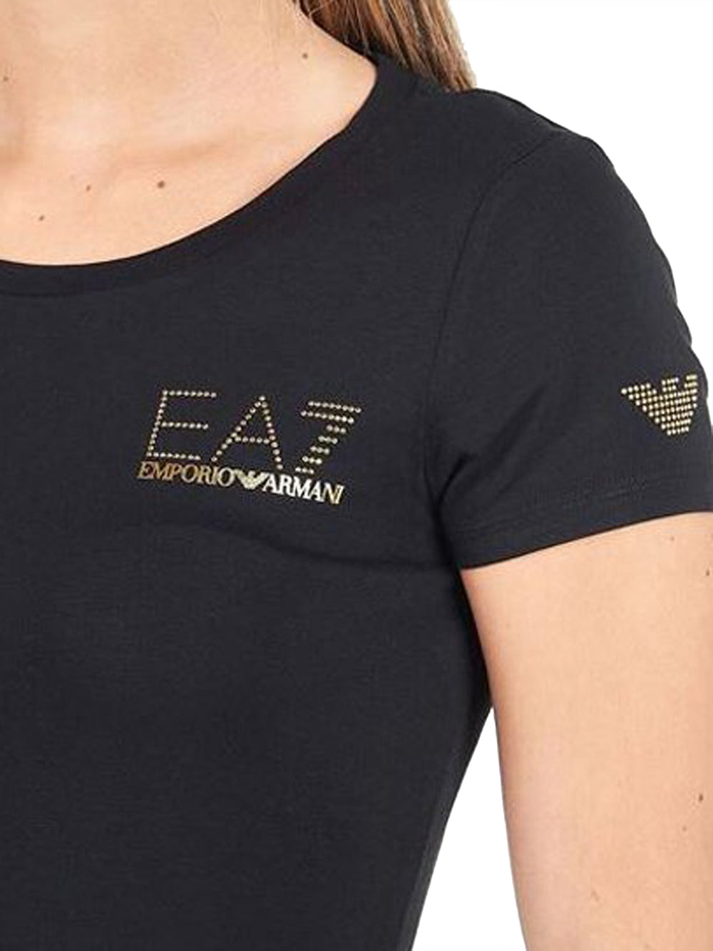 EA7 T-shirt Donna - modello 8NTT65TJDQZ Nero