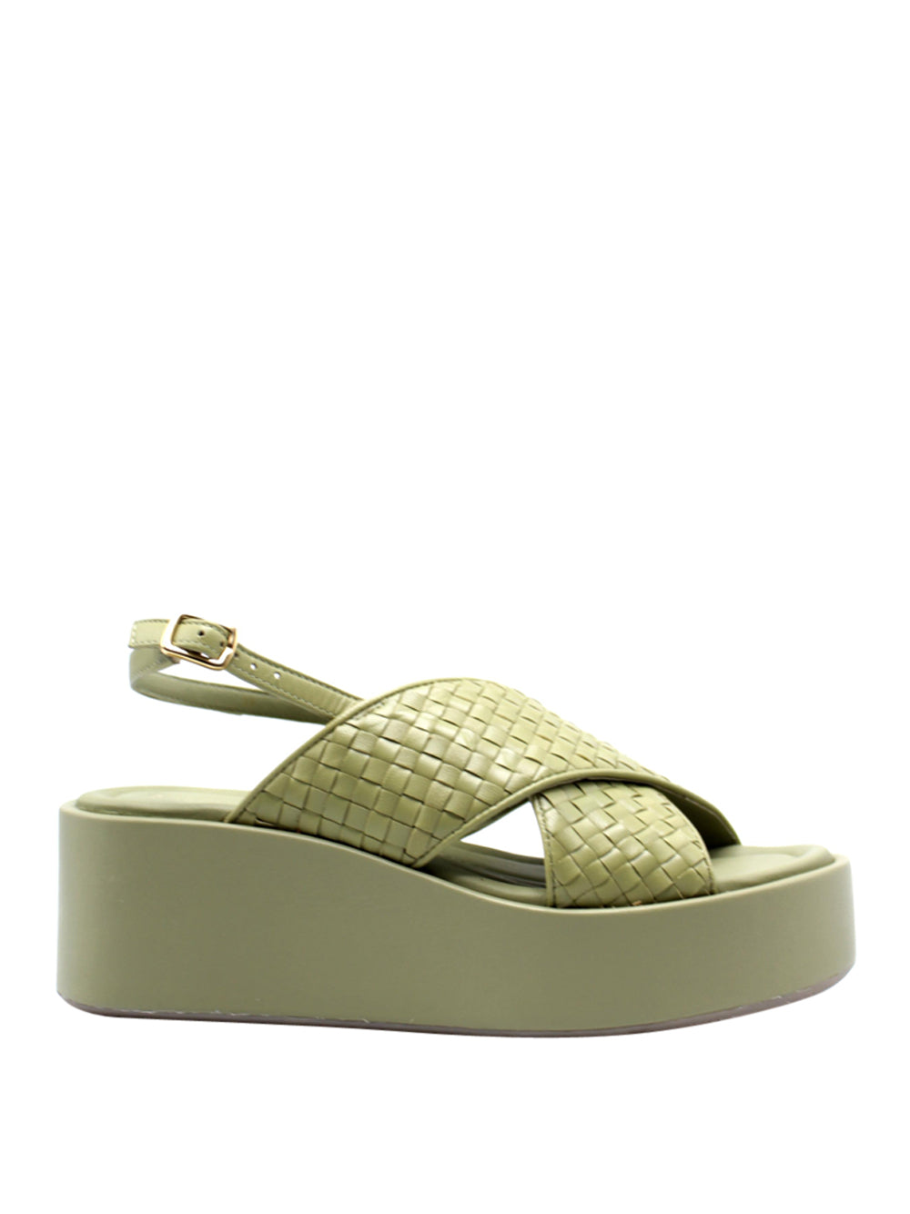 ELVIO ZANON Sandali con zeppa Donna - modello EB0902 Verde