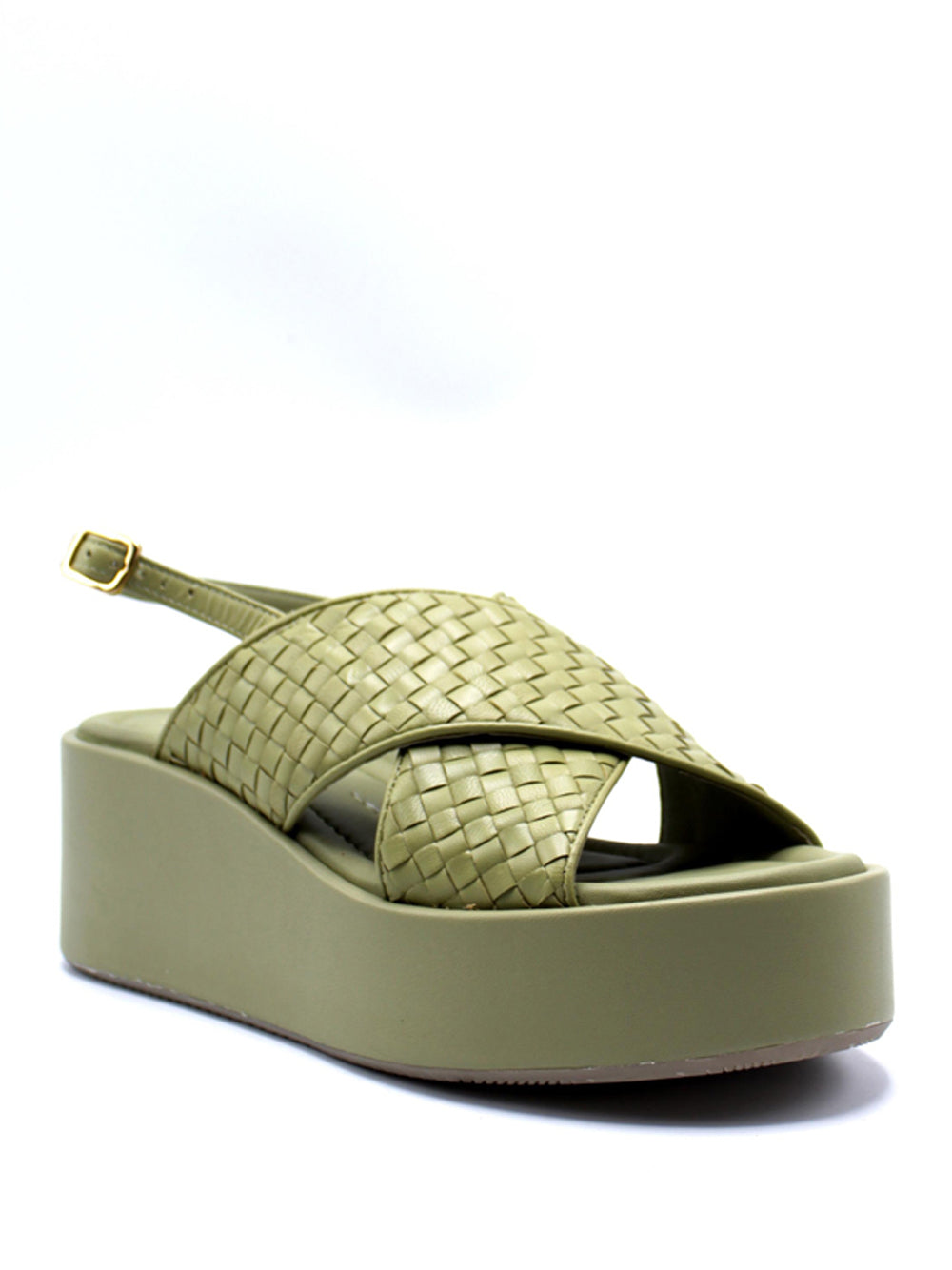 ELVIO ZANON Sandali con zeppa Donna - modello EB0902 Verde