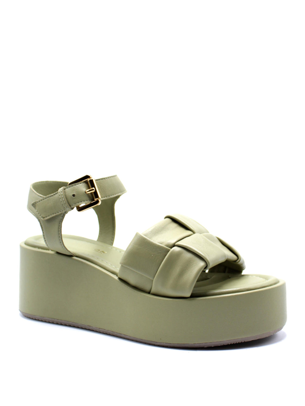 ELVIO ZANON Sandali con zeppa Donna - modello EB0904 Verde
