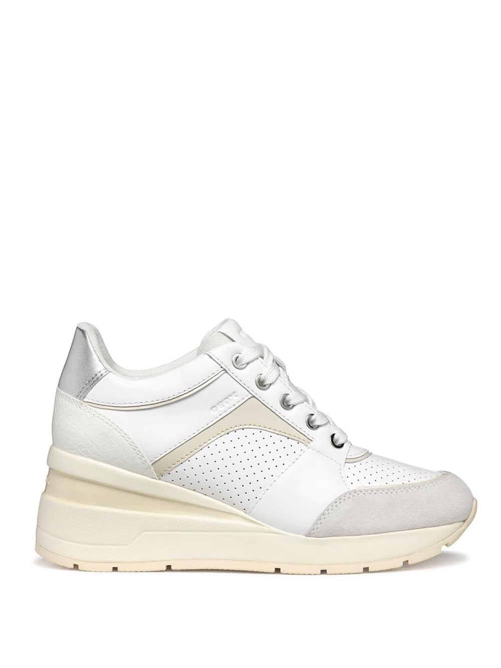 GEOX Sneakers con zeppa Donna - modello D558LA8522 Bianco