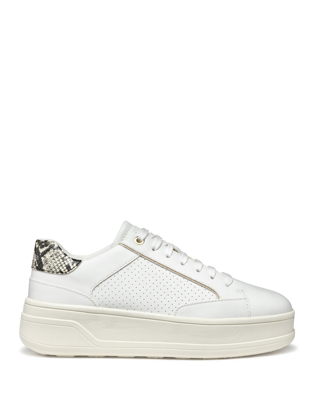 GEOX Sneakers platform Donna - modello D55WVB0BCAR Bianco