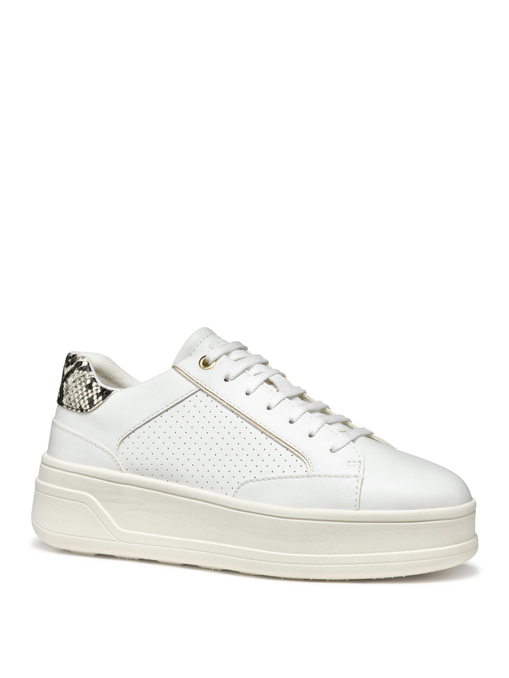GEOX Sneakers platform Donna - modello D55WVB0BCAR Bianco