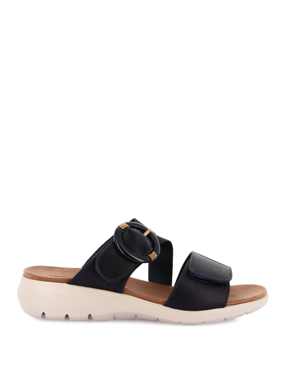 GRUNLAND Ciabatte con zeppa Donna - modello CI0885 Blu