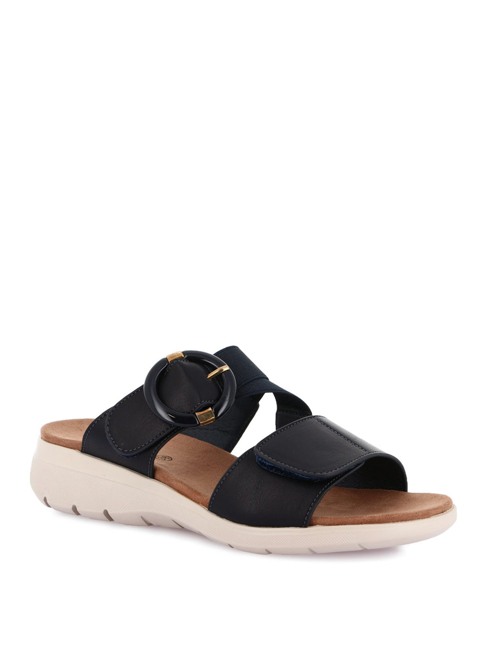 GRUNLAND Ciabatte con zeppa Donna - modello CI0885 Blu